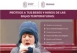 Llama SSM a proteger a niñas y niños de bajas temperaturas