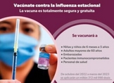 Más de 41 mil dosis de vacuna contra la influenza, aplicadas en la primer semana del año
