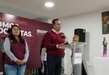Formación de las mujeres, bandera de Morena Michoacán: Celis