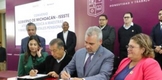 Tendrán 5 mil maestros pensionados de Michoacán, atención integral en Salud, tras firma con el ISSSTE