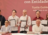 Bedolla firma convenio en seguridad, Michoacán accederá a casi 300 mdp de fondos federales