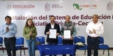 Firman alianza por la educación dual Cecytem y Asociación de Hoteles