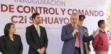 Inaugura Bedolla C2i en Sahuayo; afirma que seguirá el apoyo para reforzar la seguridad