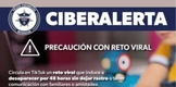 SSP emite alerta sobre reto viral en redes sociales