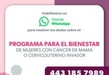 Ofrece Bienestar información por WhatsApp del programa mujeres con cáncer