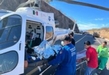 Con ambulancia aérea, SSP traslada a hombre tras accidente en autopista Siglo XXI