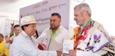 Entrega Bedolla fertilizante gratuito a mil 400 productores del campo en la Meseta Purépechas