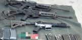 SSP y Sedena detienen a 2 con más de mil 500 municiones y tres armas largas, en Apatzingán