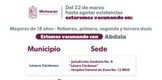 Activas, jornadas de vacunación contra el COVID-19 en Michoacán