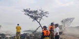 Refuerza Gobierno de Michoacán acciones para el combate de incendio en basurero de Cuitzeo