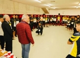 En vestidores. Bedolla alentó al plantel del Morelia antes del partido de la final