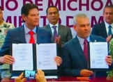 Firman gobiernos de Michoacán y de Morelia, acuerdo de seguridad para el municipio
