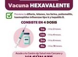 Vital, aplicación de vacuna hexavalente en menores de edad: SSM