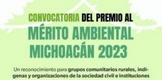 Próximo miércoles cierra la convocatoria para el Premio Ambiental Michoacán 2023