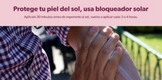 Llama SSM a usar bloqueador solar para prevenir quemaduras de piel