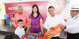 Encabeza Torres Piña entrega de material en escuelas de Coahuayana por más de 25 mdp