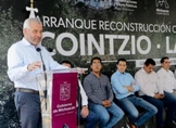 Arranca Bedolla reconstrucción de la carretera Cointzio-La Huerta