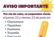 SEE suspende clases en 5 municipios de Michoacán por ola de calor
