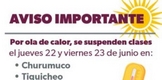 SEE suspende clases en 5 municipios de Michoacán por ola de calor