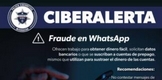 SSP emite alerta por ciberfraude en WhatsApp