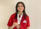 Alumna del Conalep Uruapan conquista presea de bronce en Taekwondo