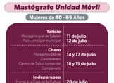 Anuncia SSM mastografías gratuitas en Tzitzio, Charo e Indaparapeo