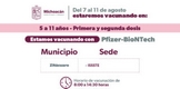SSM anuncia vacunación COVID en 3 municipios para menores de 5 a 11 años