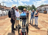 Trabaja personal del INAH en verificación de terreno de Nuevo Mercado