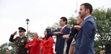 CON IZAMIENTO DE BANDERA, ALFONSO MARTÍNEZ DA INCIO A FIESTAS PATRIAS EN MORELIA