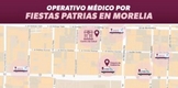 UBICA LAS AMBULANCIAS Y UNIDADES MÉDICAS INSTALADAS EN EL CENTRO POR FIESTAS PATRIAS