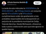 Confirma Bedolla, detención de tres presuntos secuestradores de alcaldesa de Cotija