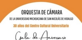 ¡HOY CELEBREMOS CON CONCIERTO AL CENTRO CULTURAL UNIVERSITARIO!