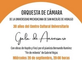 ¡HOY CELEBREMOS CON CONCIERTO AL CENTRO CULTURAL UNIVERSITARIO!