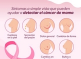 CONOCE LOS SÍNTOMAS QUE INDICAN LA PRESENCIA DE CÁNCER DE MAMA