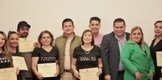 Entregan Rogelio Andrade y Víctor Zurita constancias de capacitación en LSM a trabajadores
