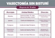 SSM OFRECE VASECTOMÍAS GRATUITAS EN 13 UNIDADES MÉDICAS DEL ESTADO
