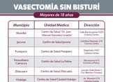 SSM OFRECE VASECTOMÍAS GRATUITAS EN 13 UNIDADES MÉDICAS DEL ESTADO