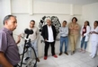 Equipa SSM a Hospital Psiquiátrico con máquina para tratamientos de salud mental