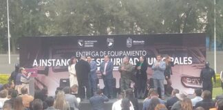 RECIBEN 104 MUNICIPIOS DE MICHOACÁN, EQUIPO PARA FORTALECER A POLICÍAS LOCALES