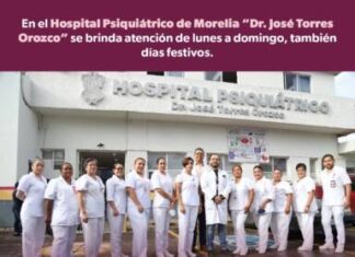 HOSPITAL PSIQUIÁTRICO DE MORELIA ATENDIÓ MÁS DE 21 MIL CONSULTAS