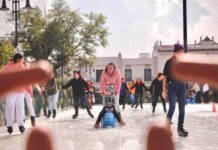 QUEDAN POCOS DÍAS PARA DISFRUTAR DE LA PISTA DE HIELO DEL CENTRO DE MORELIA