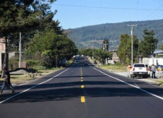 AL 32 %, REHABILITACIÓN DE LA CARRETERA URUAPAN-LOS REYES: SCOP