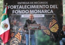Entrega Bedolla un mdd para el Fondo Monarca