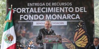 Entrega Bedolla un mdd para el Fondo Monarca