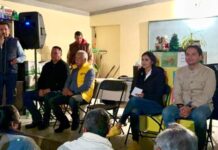 Araceli Saucedo en Zinapécuaro recibe apoyo de militantes del PRD, PAN y PRI