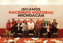 UNIDOS EN MICHOACÁN, MORENA, PT Y PVEM GARANTIZARÁN QUE SIGA LA TRANSFORMACIÓN: JP CELIS