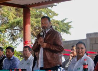 INAUGURA JULIO ARREOLA LA BARDA PERIMETRAL EN LA ESCUELA PRIMARIA GILDARDO MAGAÑA EN PÁTZCUARO