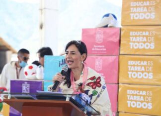 Llegan los tenis de Jalo a Estudiar para mil 800 alumnos de Nahuatzen