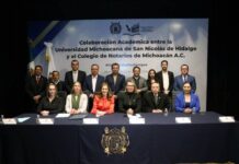 Diplomado de la UMSNH será promovido a nivel nacional por el Colegio de Notarios de Michoacán