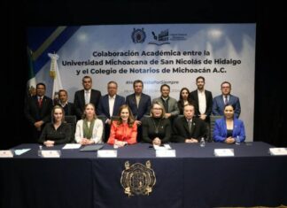 Diplomado de la UMSNH será promovido a nivel nacional por el Colegio de Notarios de Michoacán